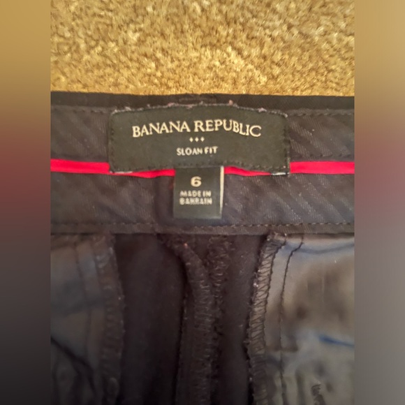 Banana Republic Black Pants Size 6 Sloan Fit - Picture 4 of 5